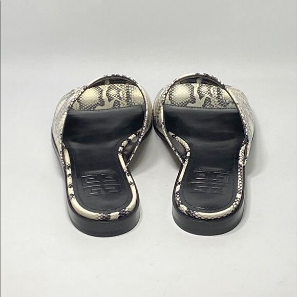 Givenchy 4G Snake Embossed Leather Sandals size 38 - Picture 7 of 11